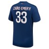 Camiseta de fútbol Paris Saint-Germain Zaire Emery 33 Primera Equipación 2024-25 - Hombre